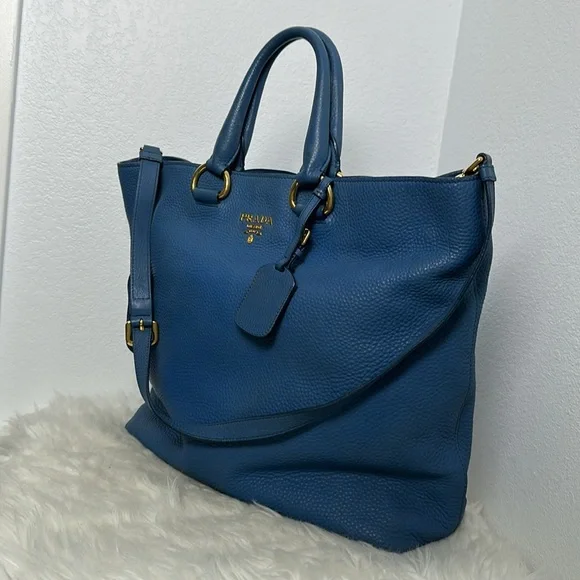 💯 Authentic Prada Two-Way Leather Tote Bag🍀 - Picture 5 of 17